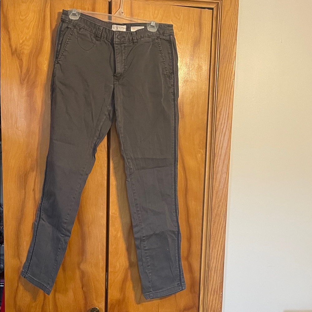 Grey chinos with blue side detail